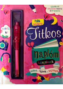 Titkos naplóm - Lányoknak - Ajándék toll láthatatlan tintával és UV-lámpával