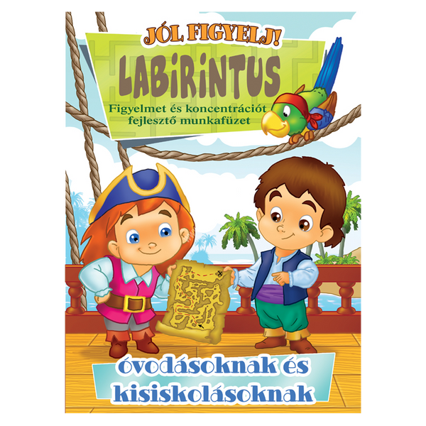 Labirintus - Figyelmet és koncentrációt fejlesztő munkafüzet ovisoknak és kisiskolásoknak