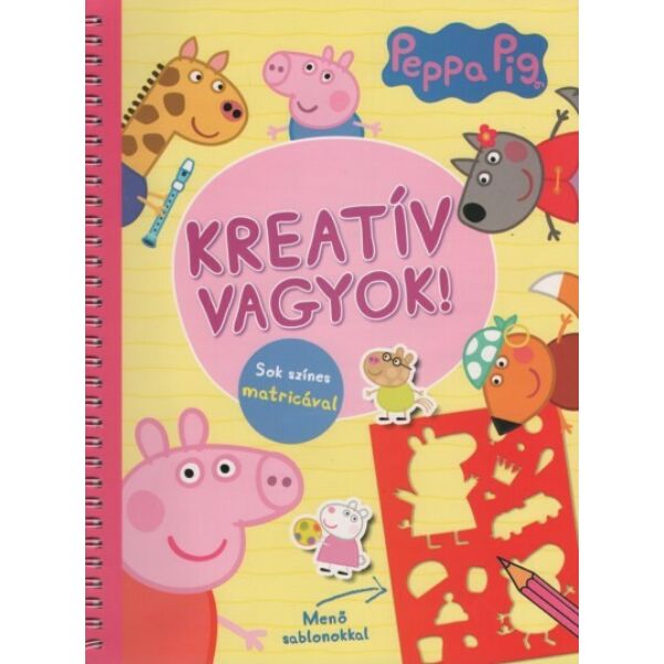 Peppa Malac: Kreatív vagyok! - Sok színes matricával