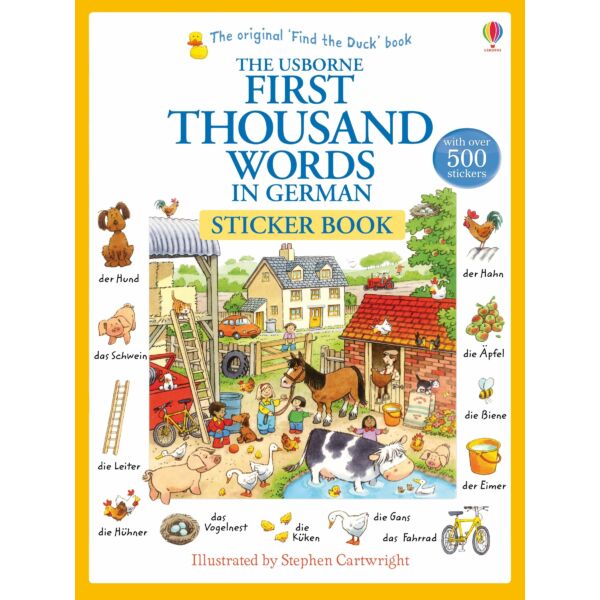 First Thousand Words in German Sticker Book